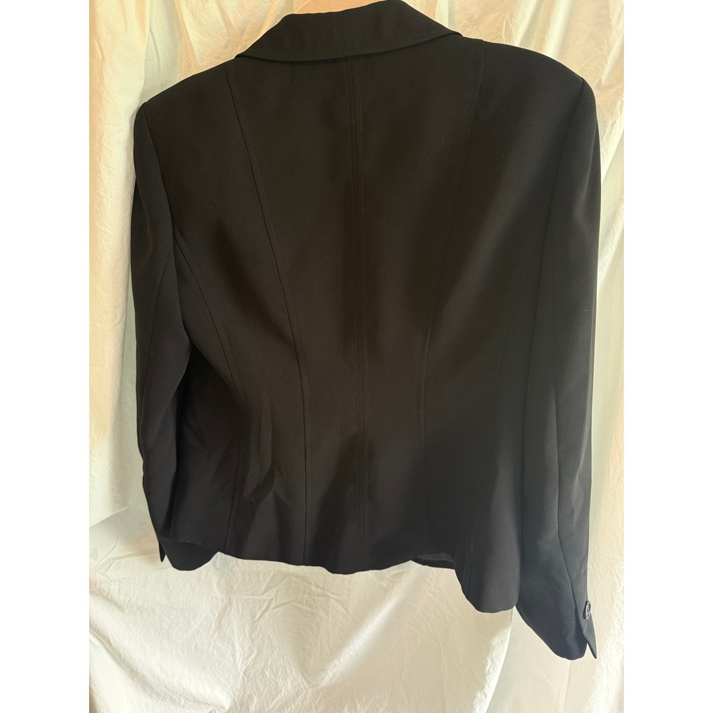 Jones Wear Essentials Black Skirt Suit Set Blazer Pencil Skirt Size 8 - Picture 4 of 11